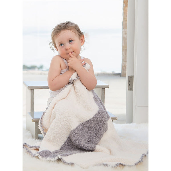 BAREFOOT DREAMS COZY CHIC STRIPE RECEIVING BLANKET