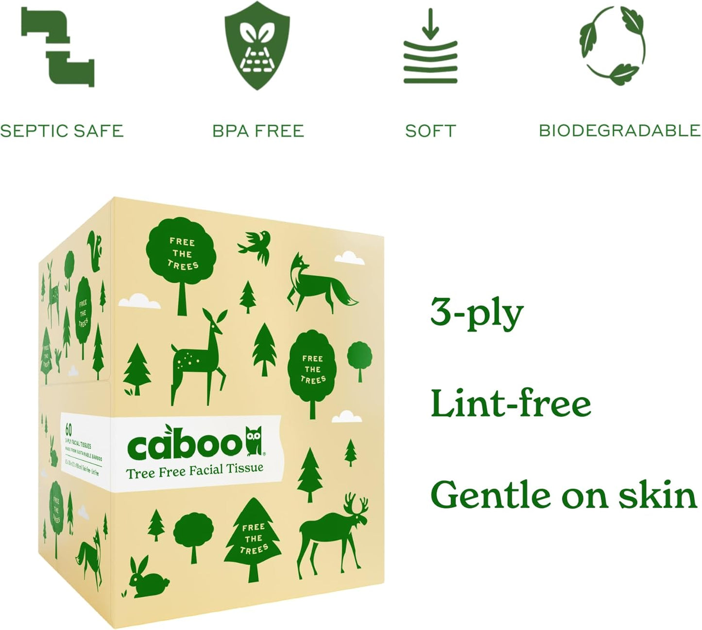 Caboo Cube Facial Tissue 3ply
