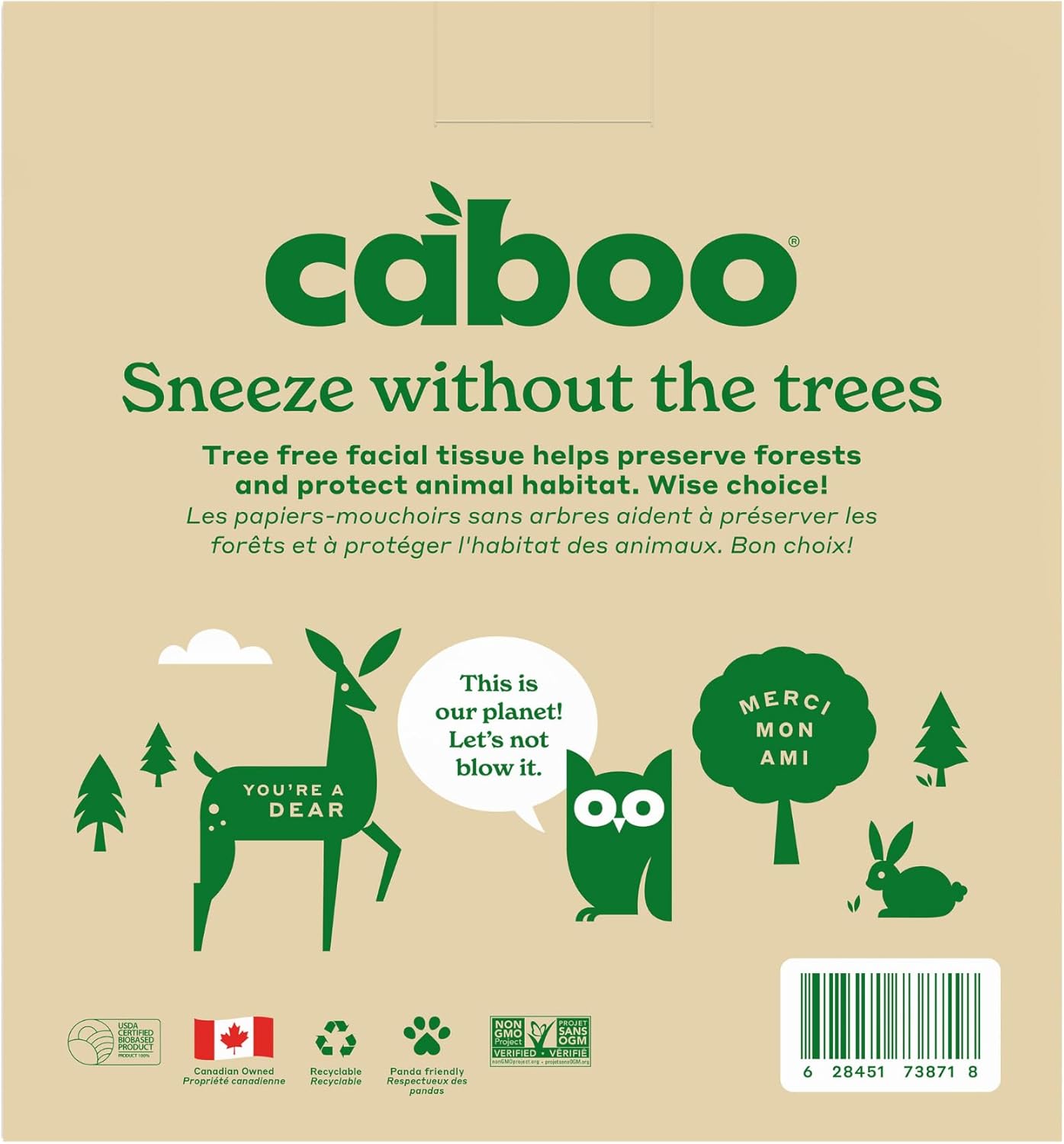 Caboo Cube Facial Tissue 3ply