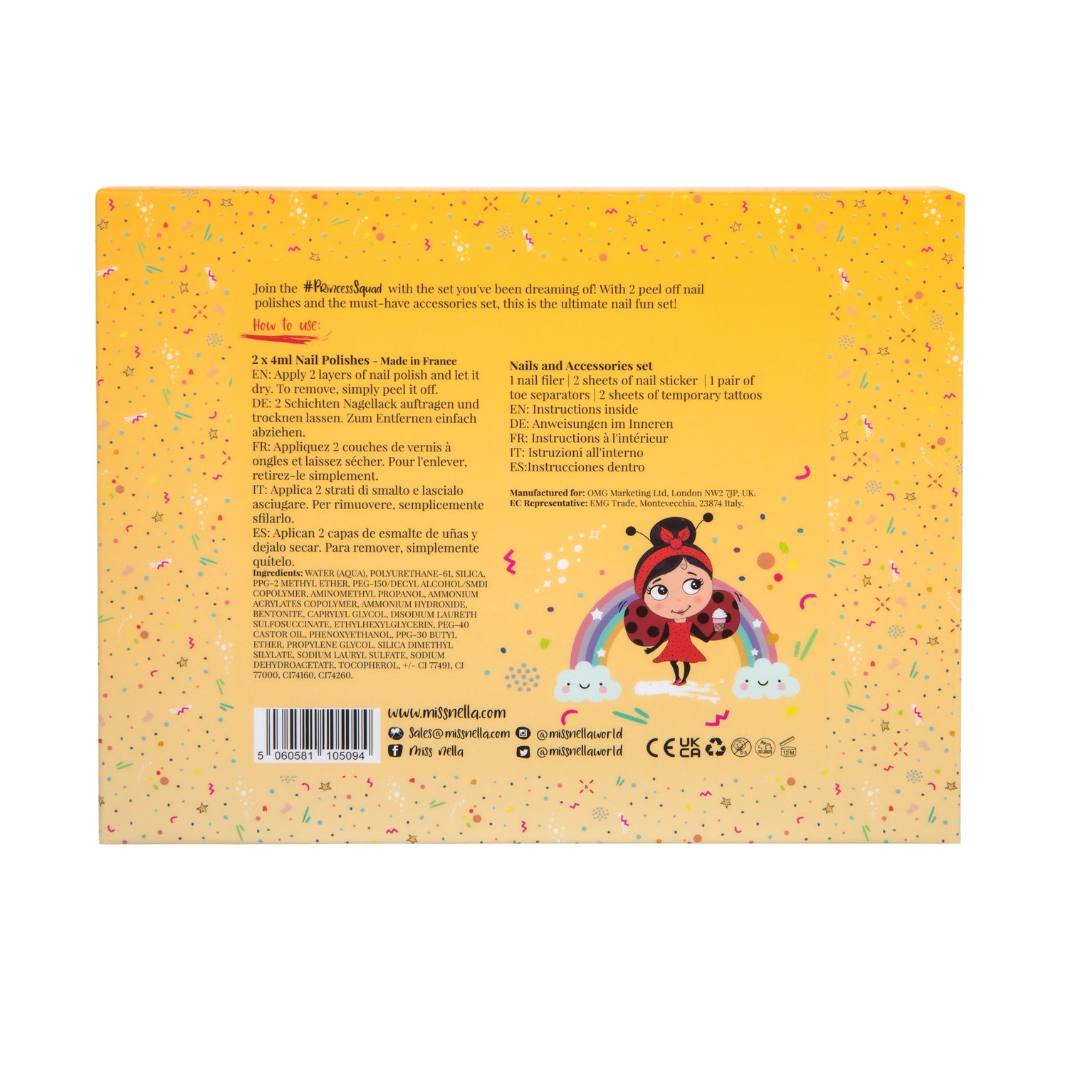 Miss Nella Pink ManiCute Set