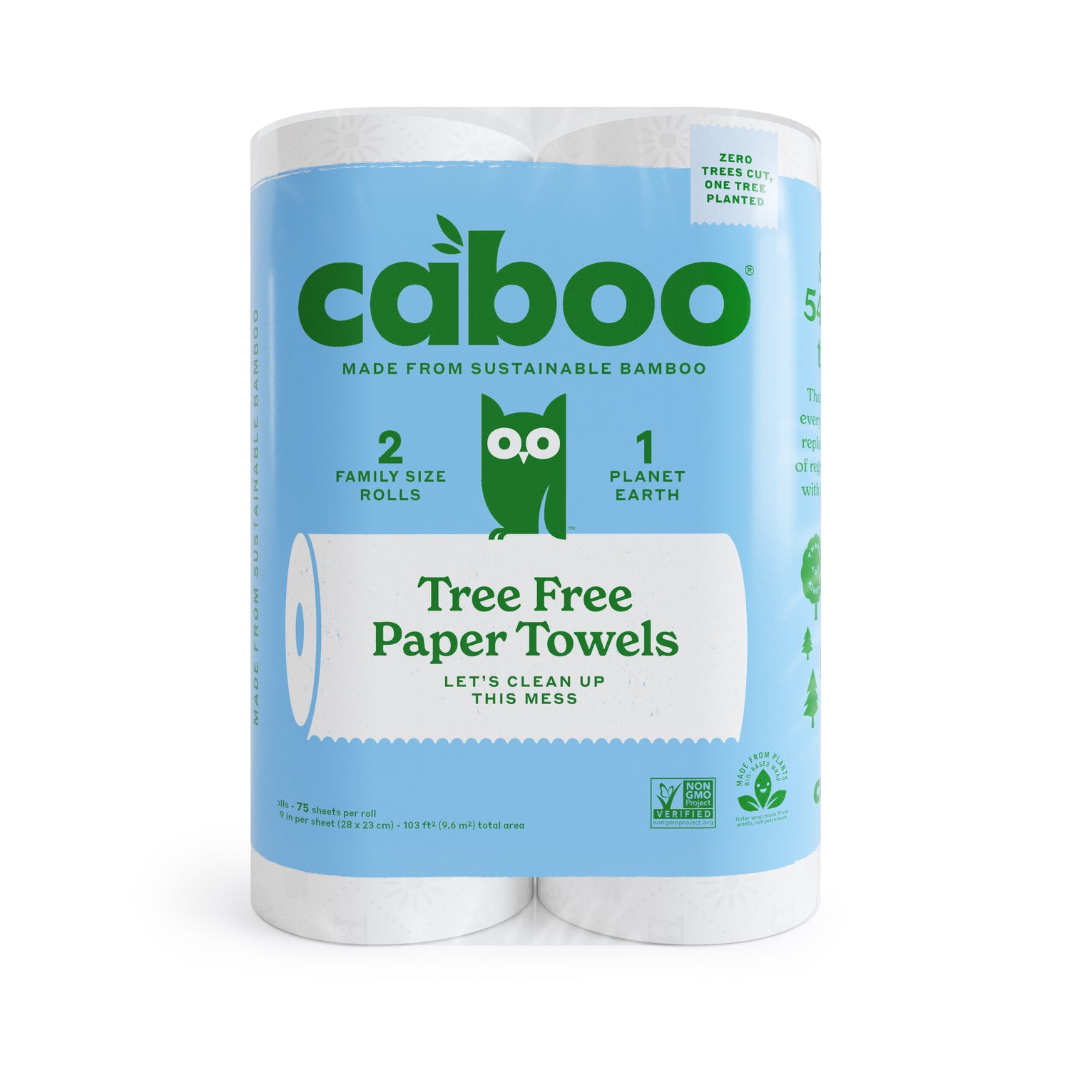 Caboo Kitchen Roll Towel 2-Pack