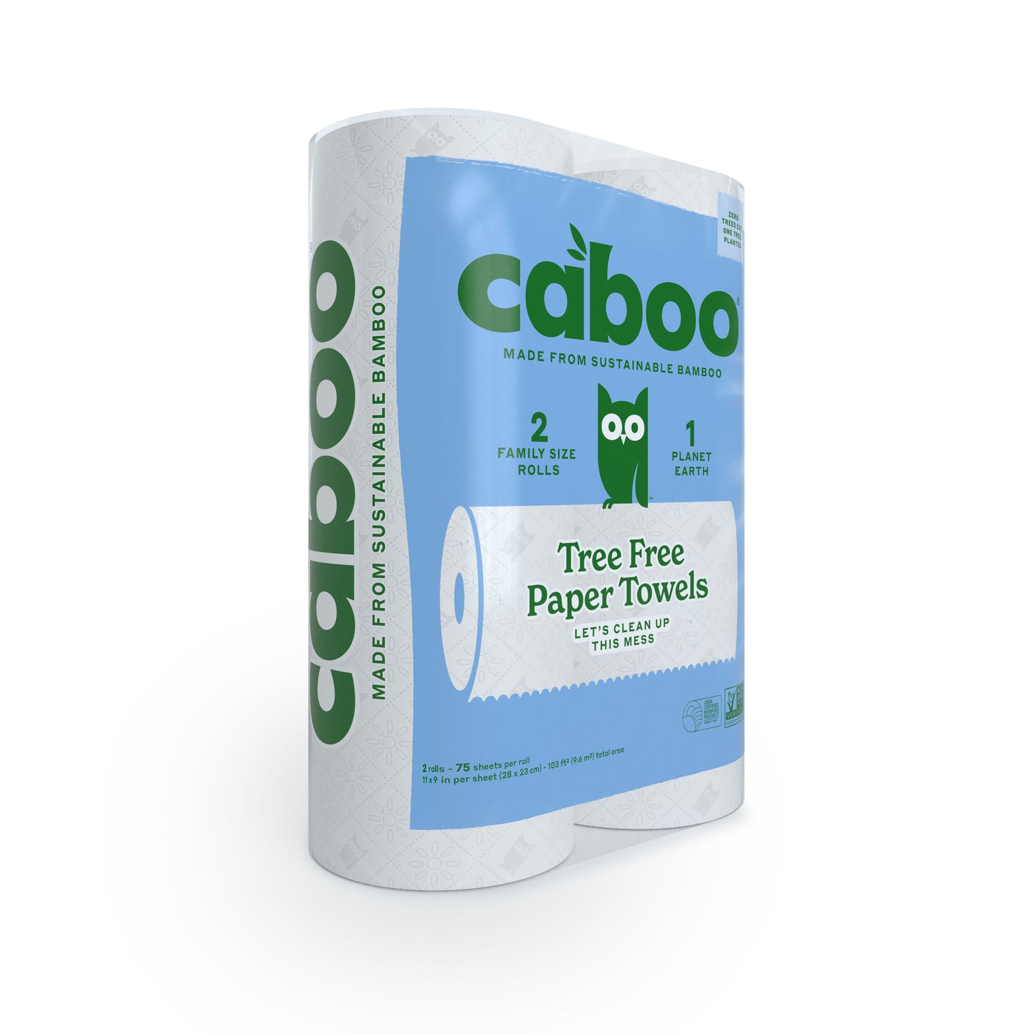 Caboo Kitchen Roll Towel 2-Pack