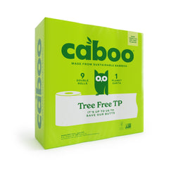 Caboo Bath Tissue 9pack 300 sheet Plastic Free
