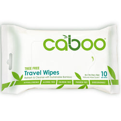 Caboo Bamboo Travel Wipes (10 Wipes)