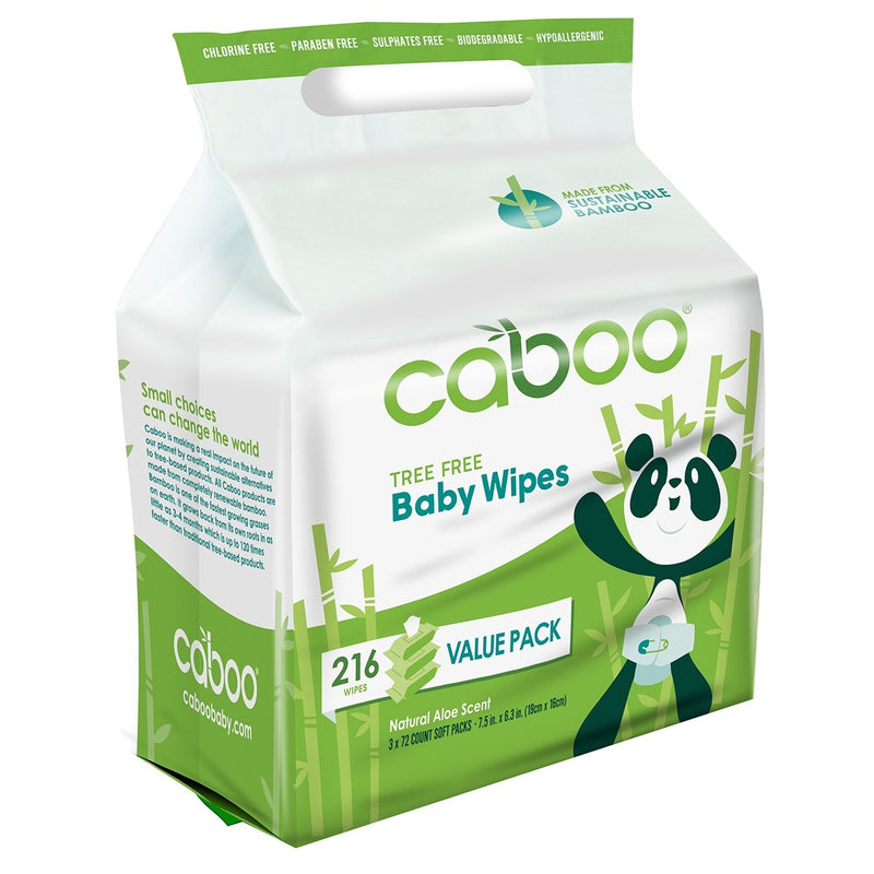 Caboo Bamboo Baby Wipes | 216 wipes