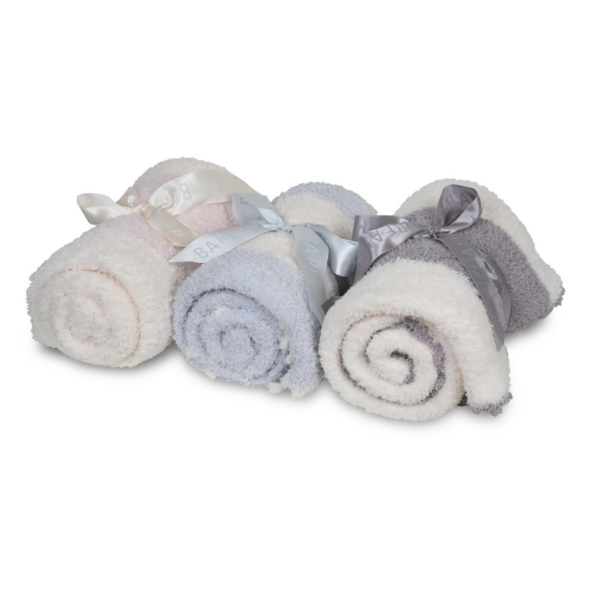 BAREFOOT DREAMS COZY CHIC STRIPPED RECEIVING BLANKET